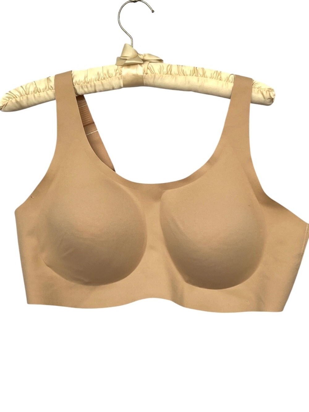 Knix Bra Revolution Adjustable Straps Pullover Bra Wireless Support Sand XXL